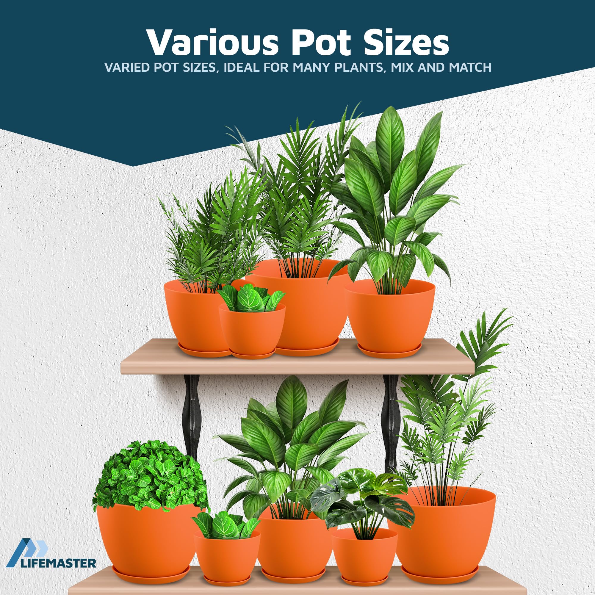 Amazon.com : Yellow Plant Pots with Drainage Holes & Saucers 15